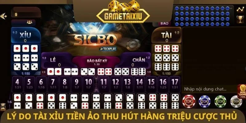 Lý do tài xỉu tiền ảo thu hút hàng triệu cược thủ